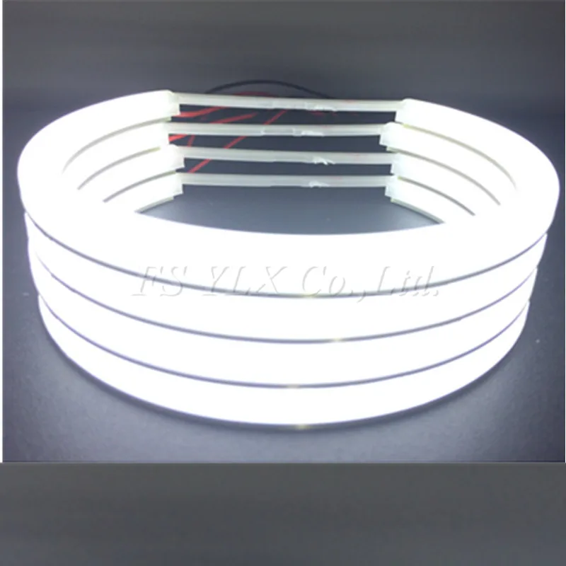 Ультра яркий 4*131 мм 3014 SMD СВЕТОДИОДНЫЙ ангельские глазки для BMW E46 E39 E38 E36 проектор