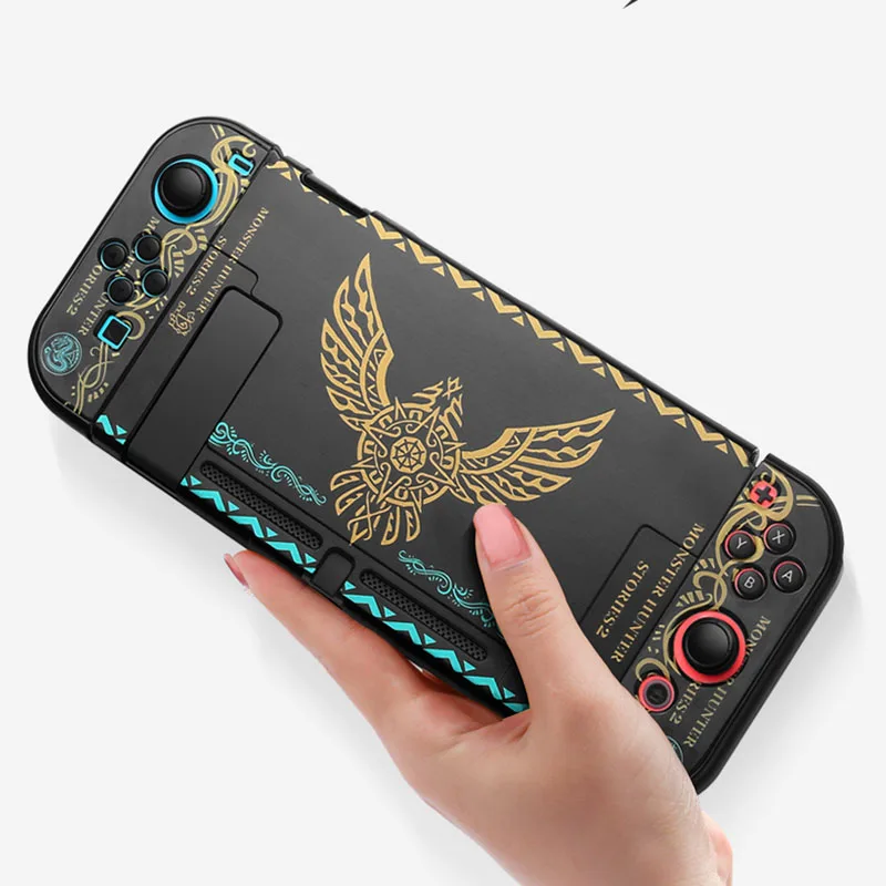 Тонкая задняя жесткая крышка Nintendo Switch разделенный защитный чехол из закаленного