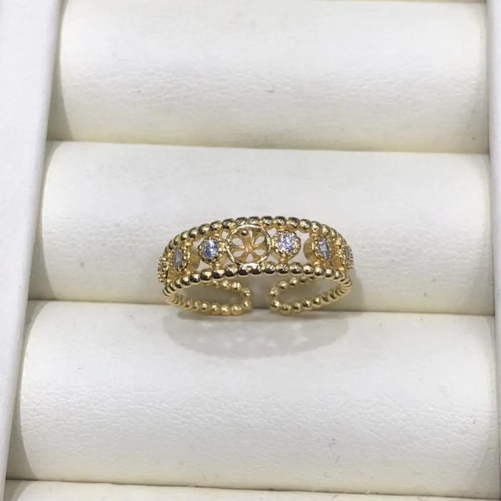 Высокое качество Шарм открытый Регулируемые Пустые Настройки кольца