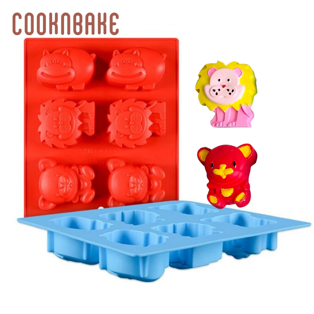 Силиконовая форма COOKNBAKE для шоколада льва инструмент выпечки тортов медведь