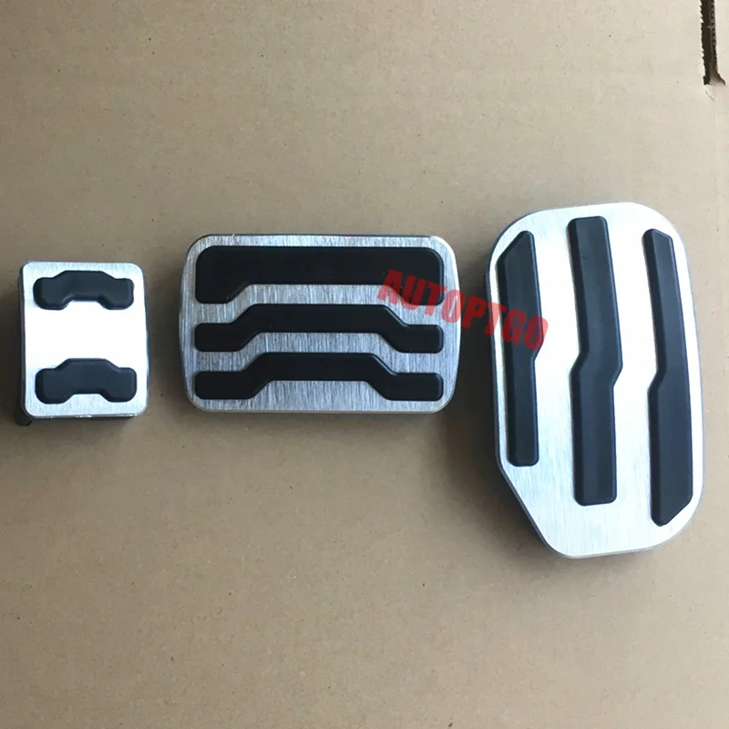 

Aluminium + Rubber Car Foot Gas Brake Pedal Pad Cover Kit For Ford F150 F-150 Raptor Truck