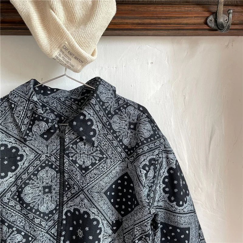 Осенняя куртка на молнии с цветочным рисунком в Корейском стиле для мальчиков