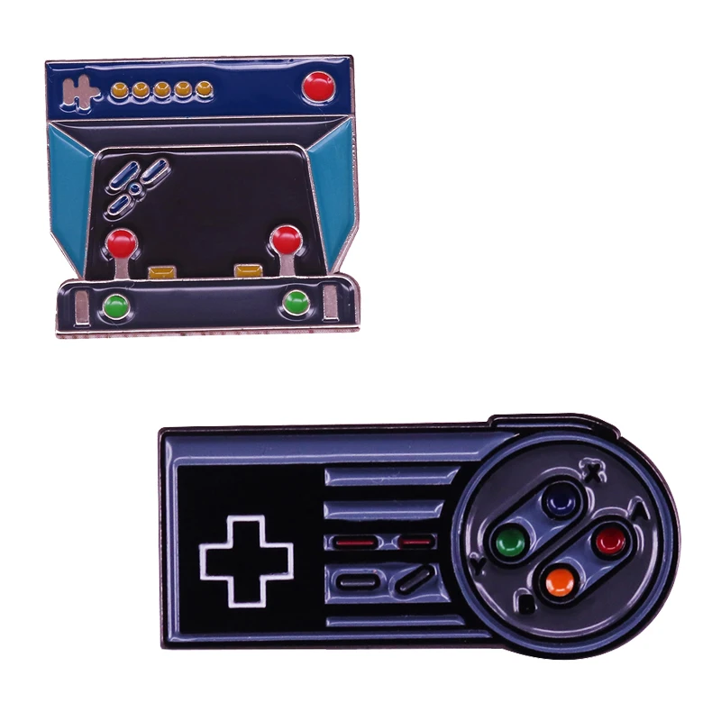 Игровой контроллер эмали штырь Ретро игровая консоль брошь с изображением