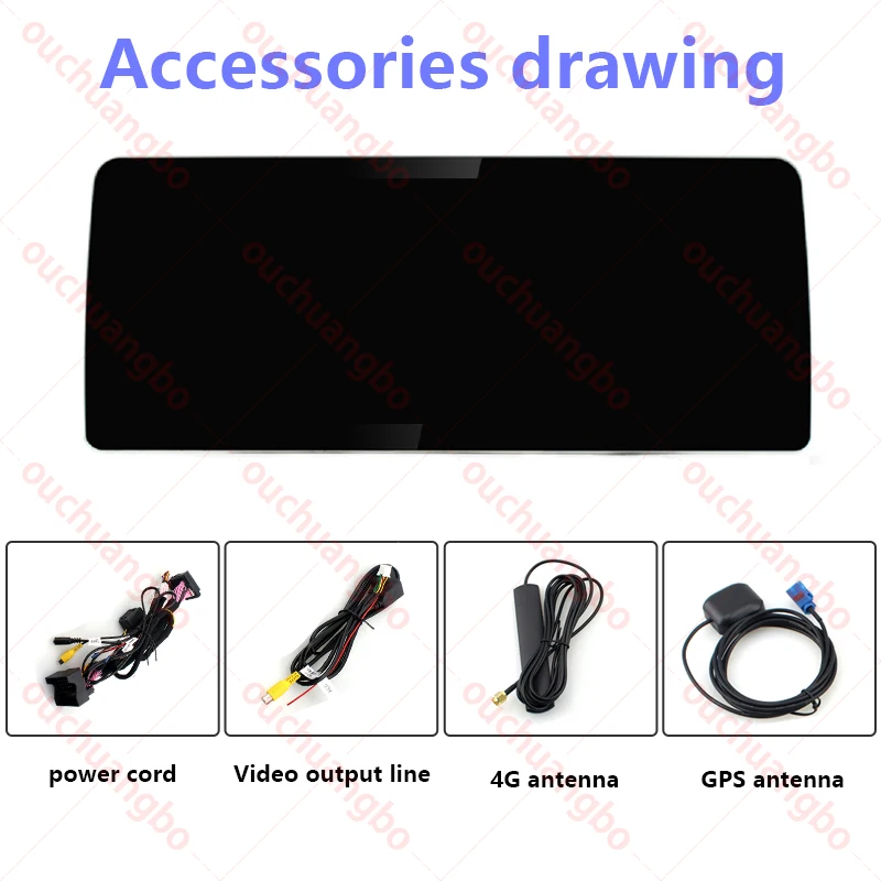 

ouchuangbo Qualcomm Blu ray Android 10 For 12.3" E60 525i 535i 530d E61 E63 2003-2010 CIC CCC car radio multimedia GPS navi 128G