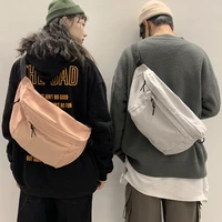 bag womens canvas messenger bag ins super fire versatile high capacity street fashion brand chest bag mens waist bag