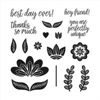 new arrivals 2021 metal cutting dies and scrapbooking for paper making pefect flower clear stamp set embossing frame card