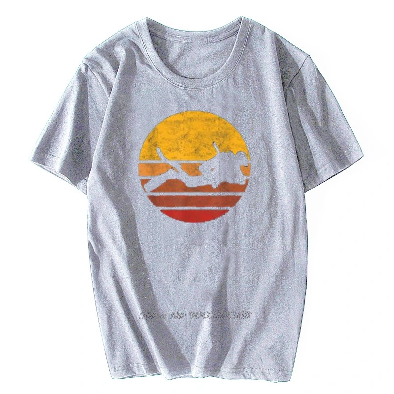 Футболка мужская хлопковая С закатом для дайвинга в стиле хип-хоп - купить по