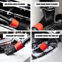 7pcs car detailing brush set cleaning kit wheels air vents tools wash r1e3 window bag set wholesale pearl packaging c8b0