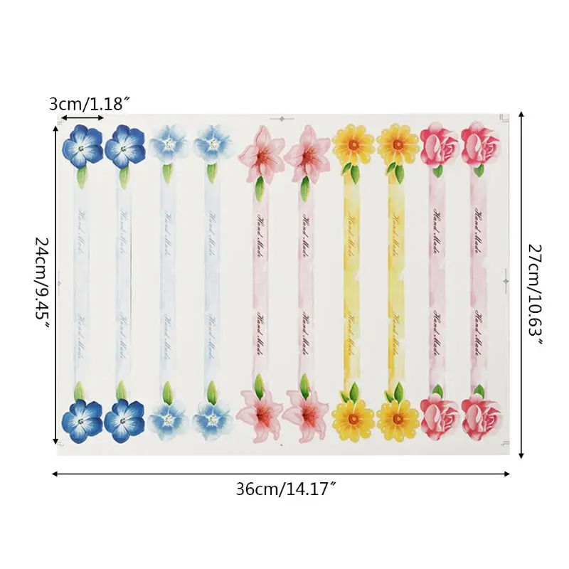 100x цветок яичный желток хрустящая Кондитерская Печать стикер полоса упаковка