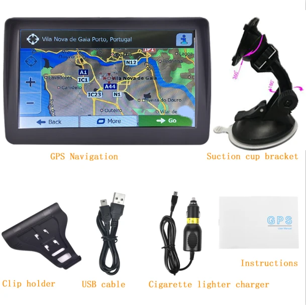 Gps навигатор для автомобиля грузовика 7 дюймовый сенсорный ЖК экран высокого