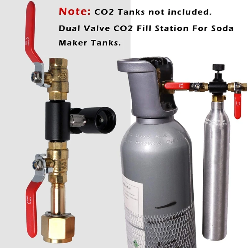 Soda Bottle Refill Adapter CO2 Cylinder Fill Station Connector For Filling Sodastream Tank CGA320 | Обустройство дома