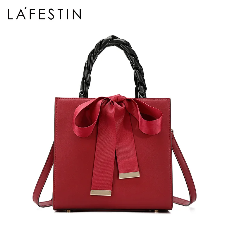 Женская сумка мессенджер LAFESTIN мягкая тканая через плечо 2019|Сумки с ручками| |