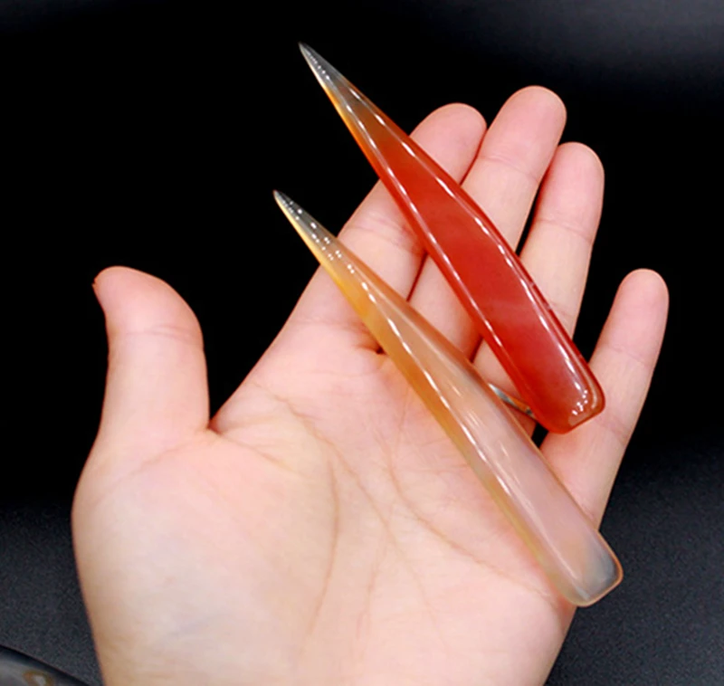 7CM 10CM 12CM Ntural Real Agate Knife For Gold Sliver Jewellery Tool Burnisher Polishing Cleaning Wiping Accessories - купить по