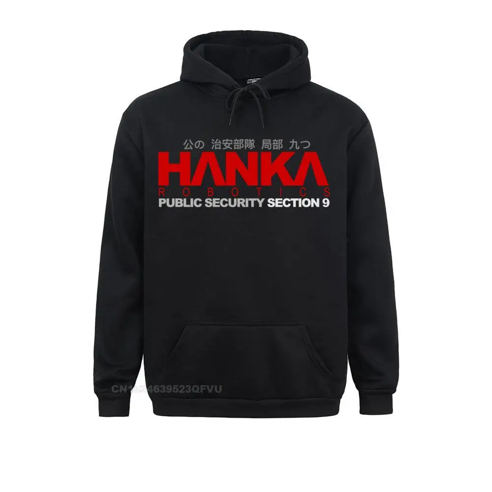 Ghost In The Hanka Robotics Section 9 Harajuku Women Men Print Graphic Fitness Novelty Hoodie Anime Premium Cotton Tees