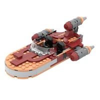 moc 76271 lukess speeder set toys space wars spaceship battleship building blocks bricks diy assembly toys gift 199pcs