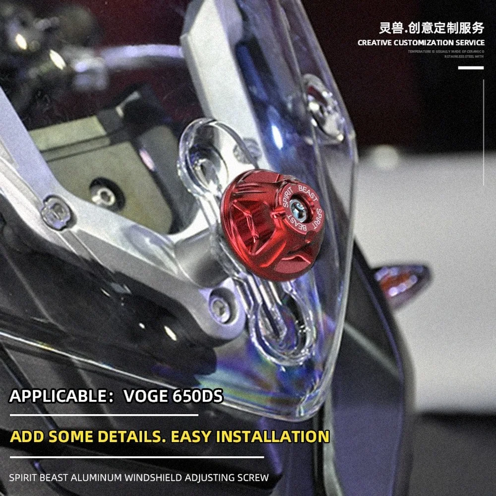 

Motorcycle Windshield Adjustment Screw Deflector WindScreen Mount Nut Bolt for VOGE 650DS Honda Suzuki Kawasaki Yamaha Ducati