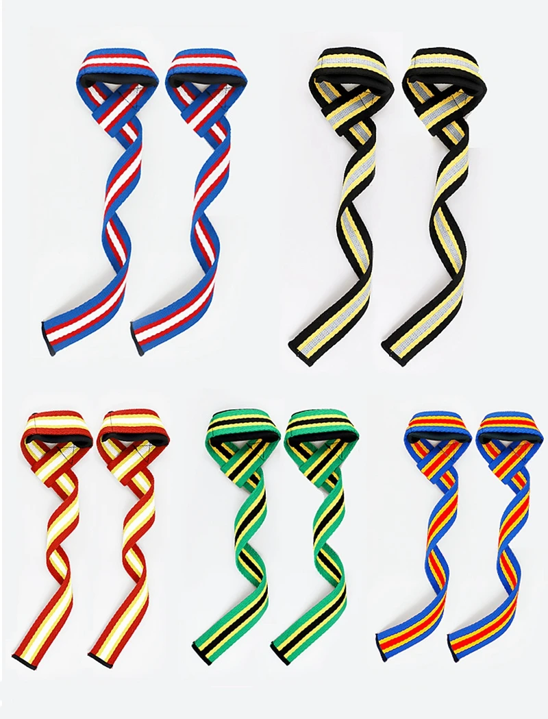 

1 Pair Weightlifting Gym Anti-Slip Sport Safety Wrist Straps Weight Lifting Wrist Support Crossfit Hand Grips Fitness Bodybuild