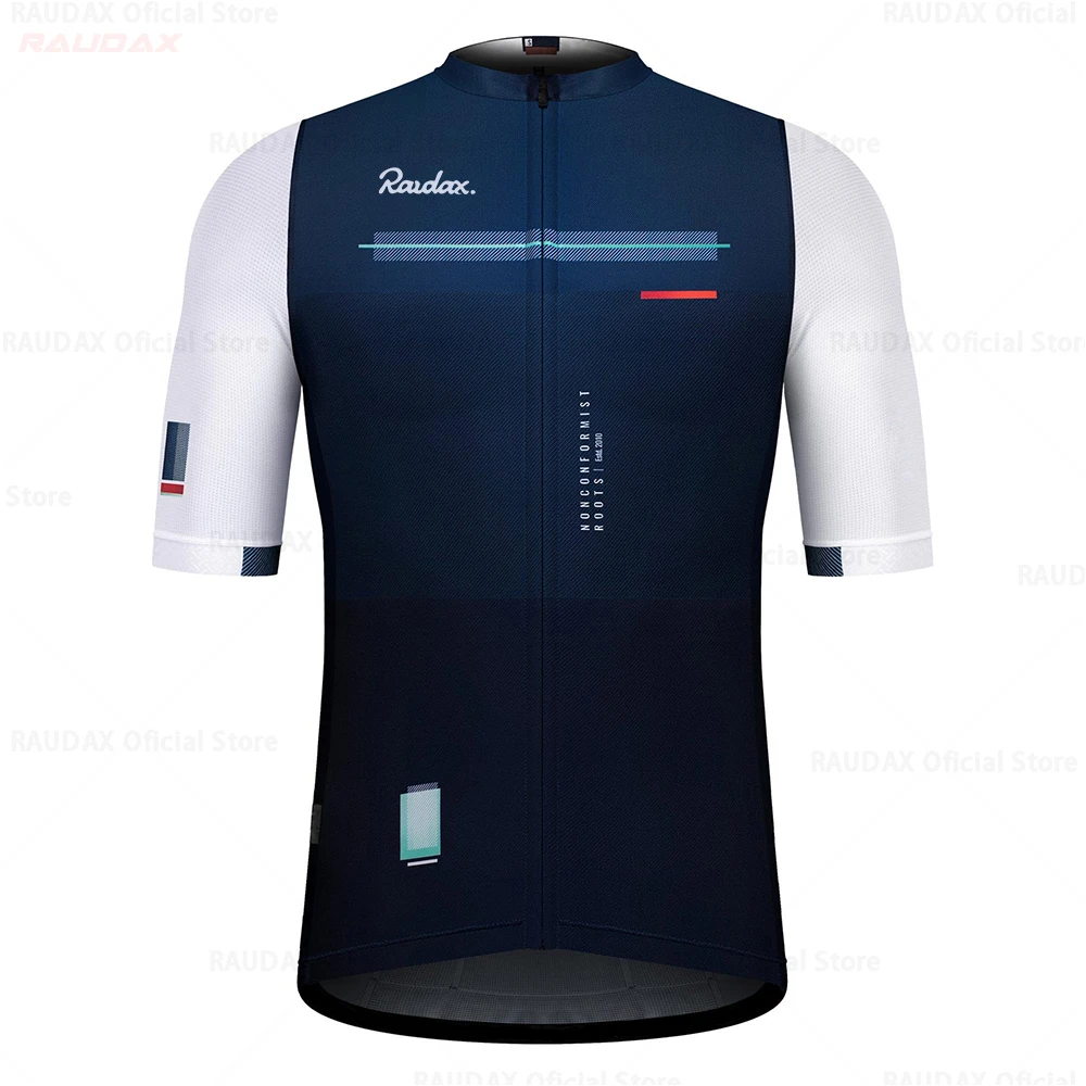 

Cycling Jersey Raudax 2021 Summer MTB Bike Clothes Shirt Men's Cycle Clothing Ropa Ciclismo Hombre Breathable Bicycle Shirts