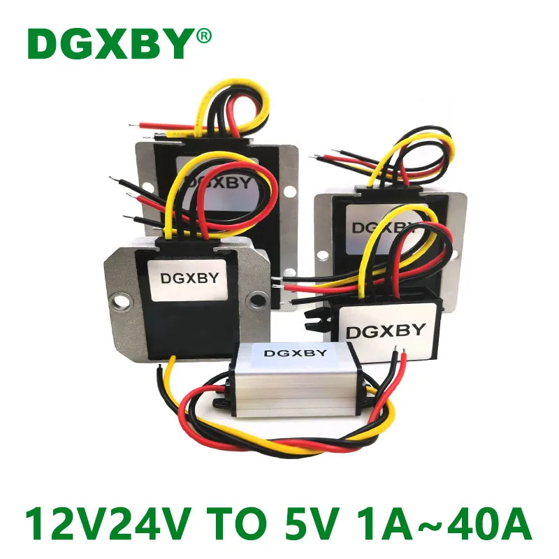 

Automotive power supply DC DC 12V 24V to 5V voltage converter 1A 3A 5A 15A 20A 30A 40A step-down 5V converter CE RoHS