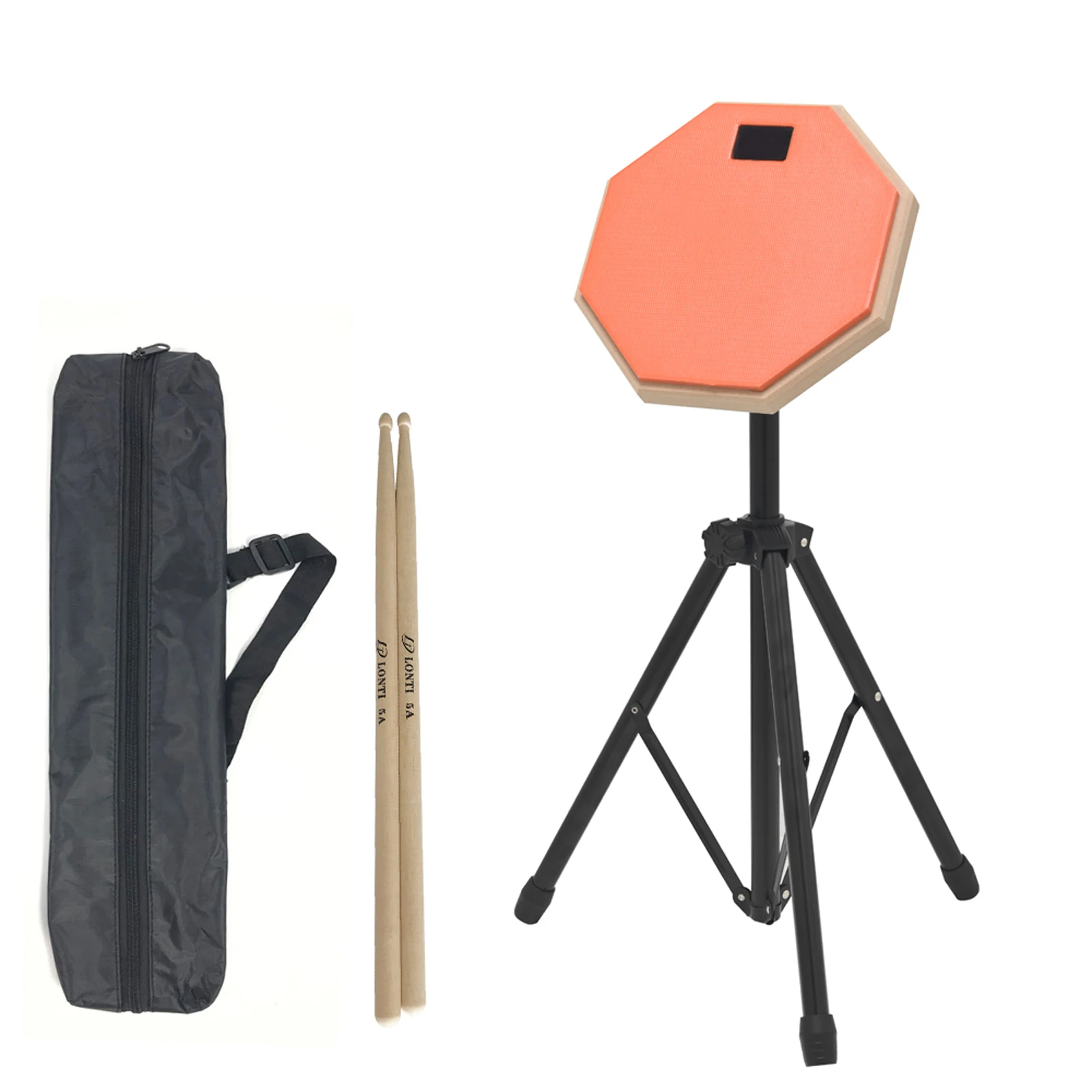 

8in Rubber Wooden Dumb Drum Practice Training Drum Pad for Drums Exercise
