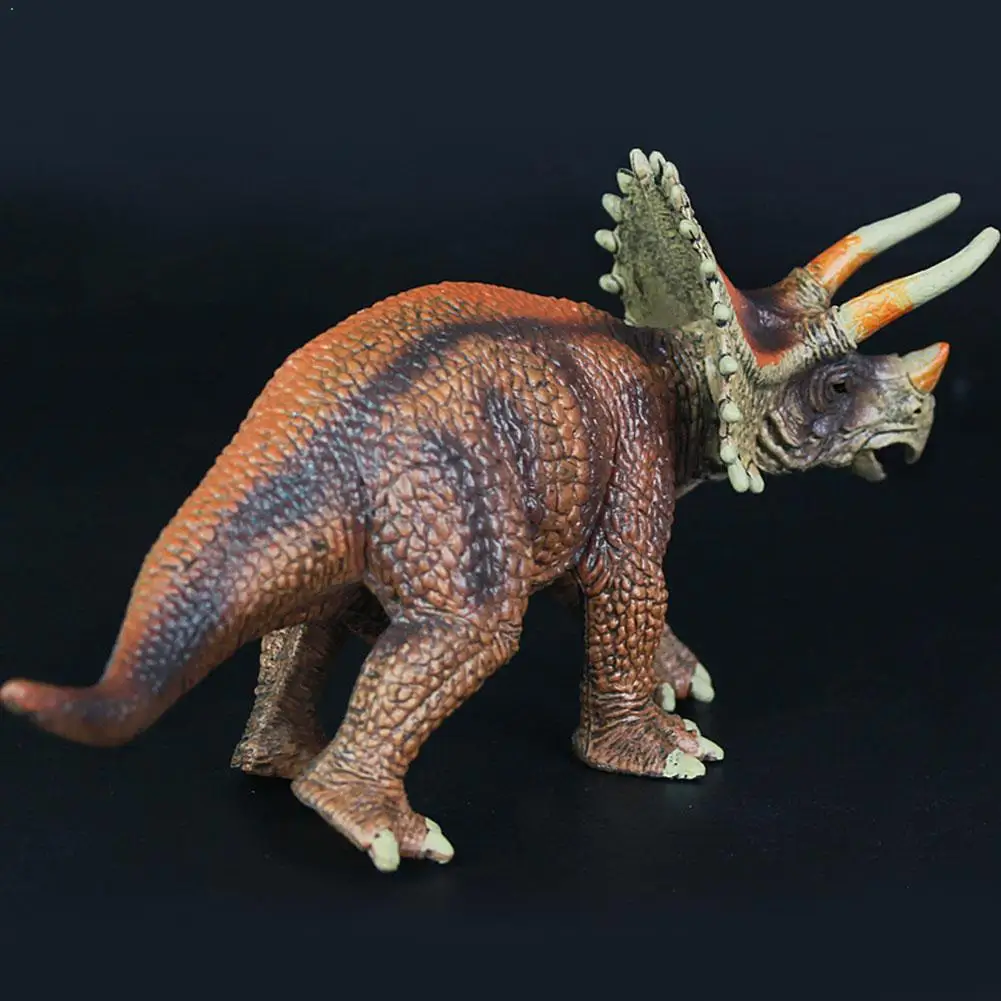 Моделирование Triceratops динозавр модель ПВХ пластик ручное животное для детей