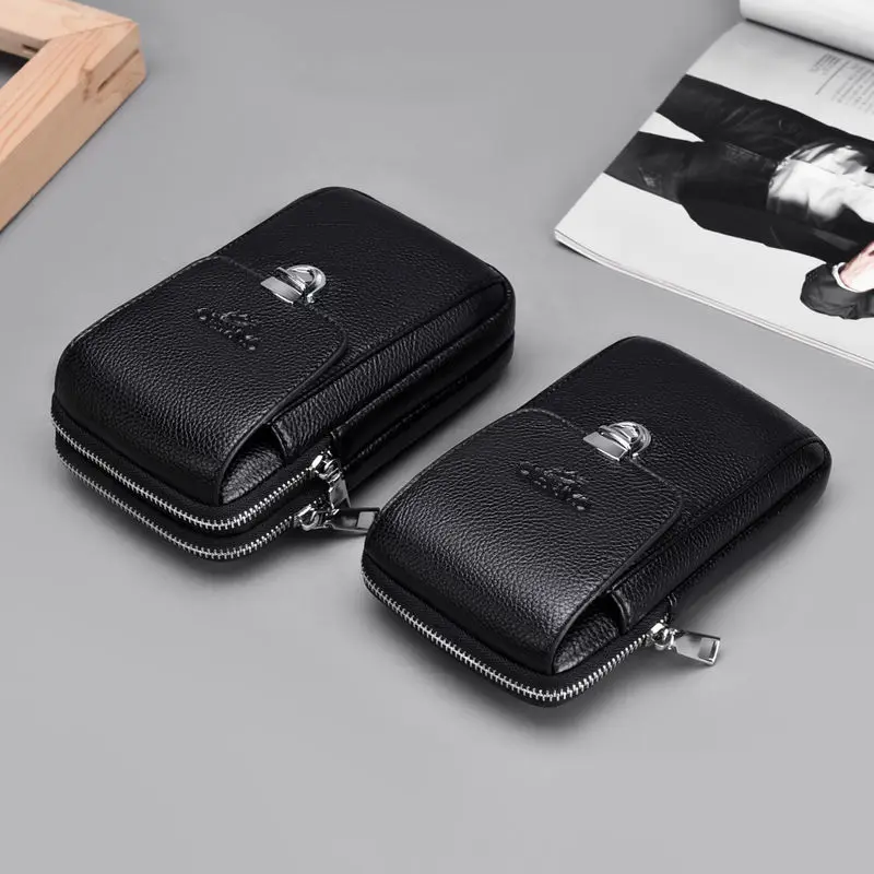 

Small Men's Shoulder Bag Designer Brand Pu Leather Man Sling Crossbody Bags for Phone Male Waist Belt Purses Pouch High Quality