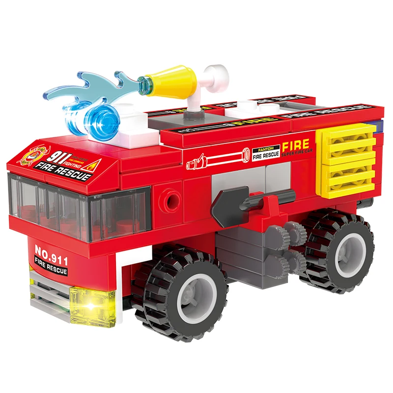 

979pcs City Fire Station Sets Building Blocks Compatible City Police Truck Car Fire Rescue Bricks Toys for Children