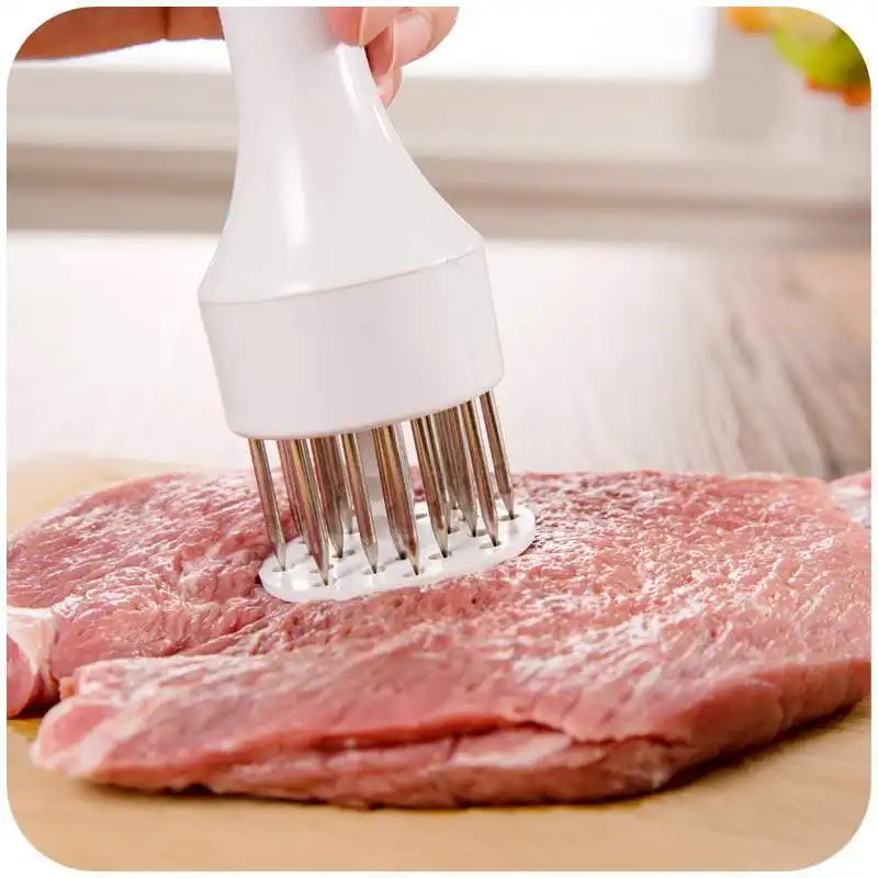 

Meat Tenderizer Needle Kitchen Stainless Steel Gadget Steak Pork Chops Loose Household Meat Hammer Food Cooking Meat Tool