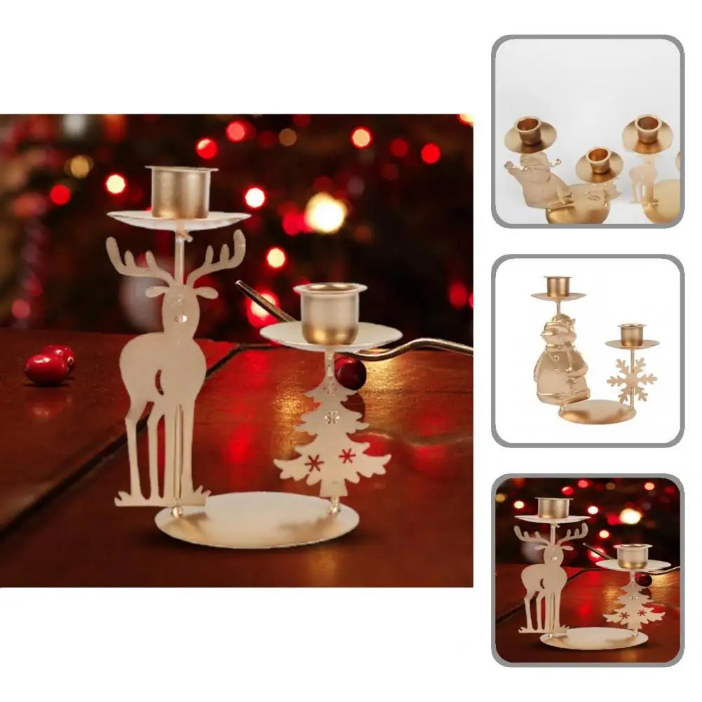 

Rust-proof Wrought Iron Sparkling Desktop Candlelight Holder for Kitchen