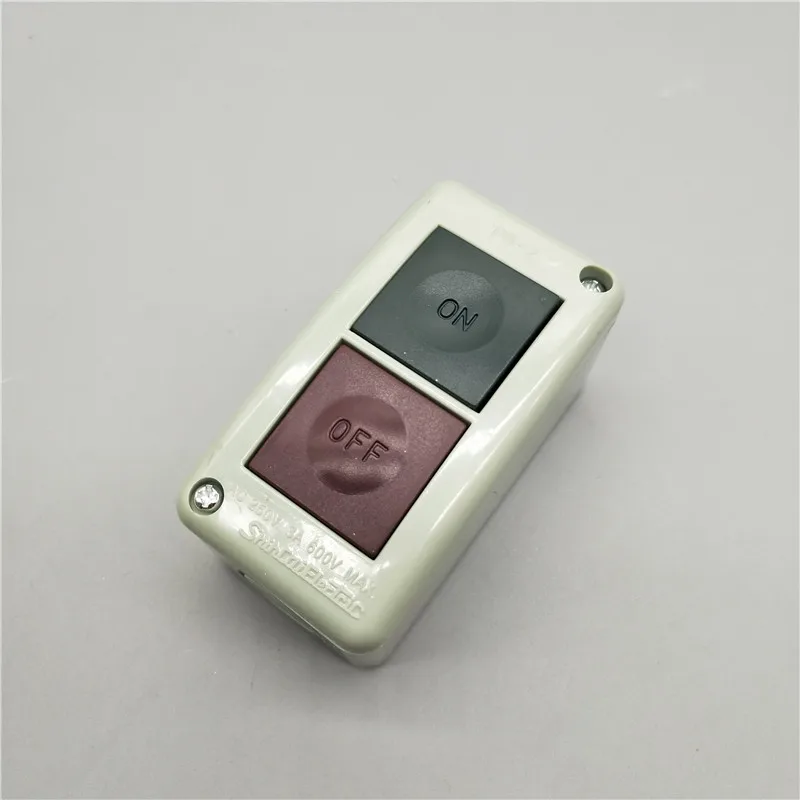 

PB-2/PB-3/BT-2/BT-3 on/Off Мгновенный кнопочный переключатель переменного тока 250V 3A для мотора Управление переключатель с Пластик коробка