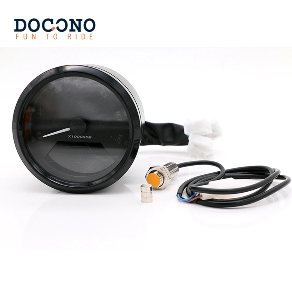 Универсальный Тахометр для мотоцикла 12000 RMP kmh/км/ч ЖК цифровой одометр спидометр