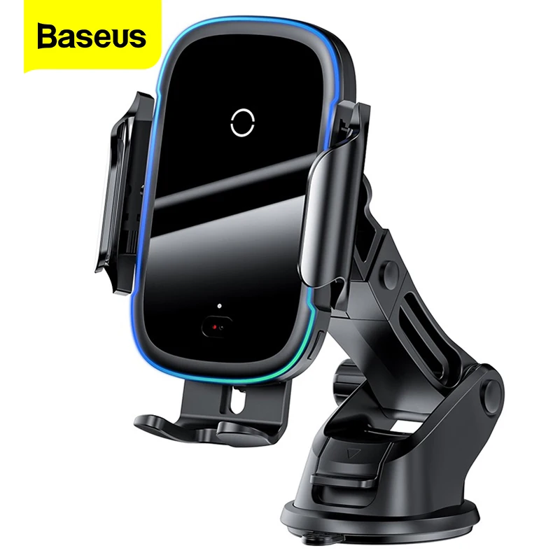 Baseus Car Phone Holder Wireless Charger Mobile Smartphone Support 15W Qi Charging Cell Stand Cellphone Bracket | Автомобили и