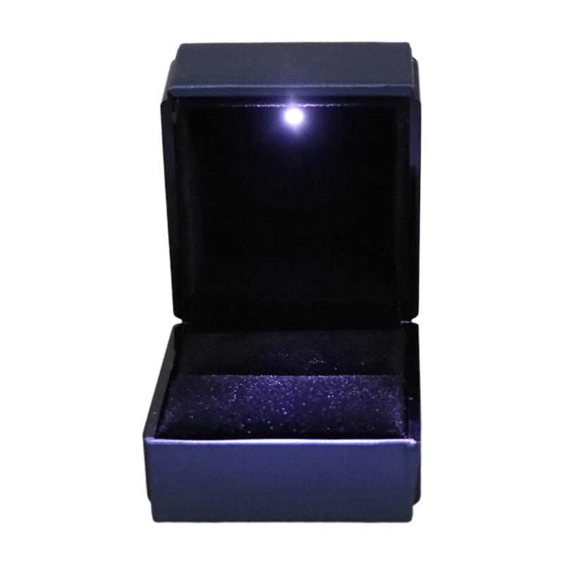 Держатель для колец со светодиодной подсветкой Подарочная коробка свадебных и