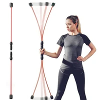 unisex portable sports tremor fitness yoga removable fat burning lose weight training elastic bar gym home anti vibration stick