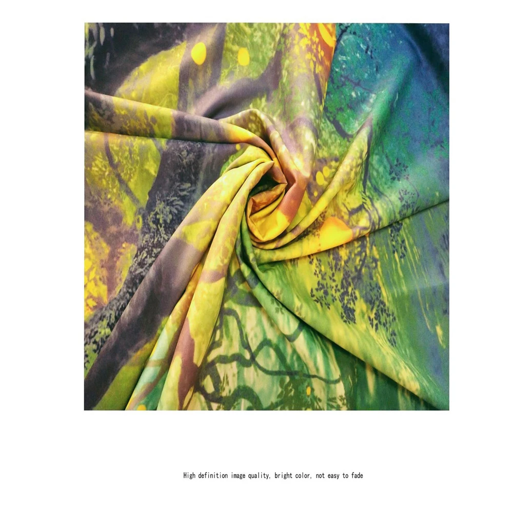 

Bohemian Tropical Rain Forest Polyester Fabric Wall Tapestry Beach Throw Blanket Hanging Home Decorations