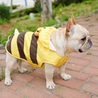 Желтый корги собака одежда дождевик Померанский Шнауцер мопса Французский бульдог Шиба ину золотистый ретривер водонепроницаемая одежда
