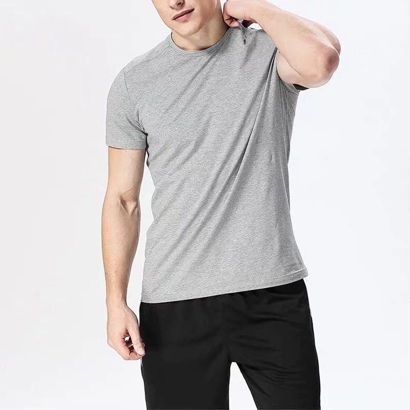 

Летняя быстросохнущая Мужская футболка S-2XL, повседневные Модные мужские футболки с круглым вырезом и коротким рукавом для тренировок M30171