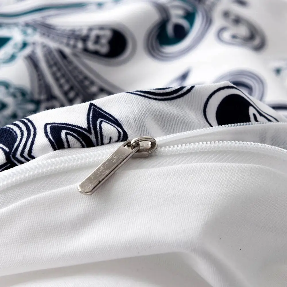 Комплект постельного белья в национальном стиле с цветами постельное белье