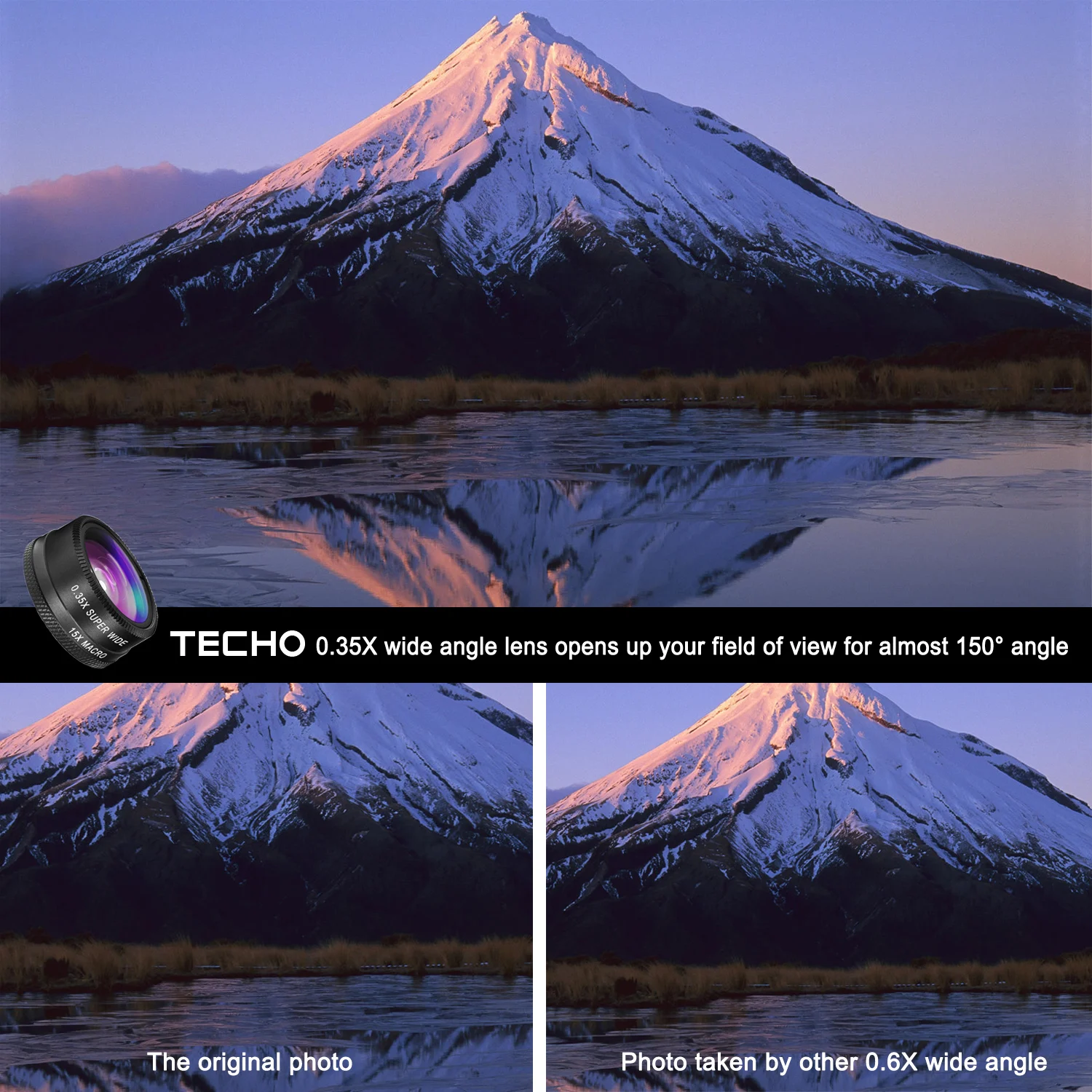 Набор объективов для HD-камеры 5 в 1 объектив рыбий глаз макро 0 35x широкоугольный 2X