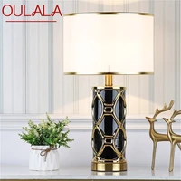 oulala table lamps desk luxury contemporary fabric light decorative for home bedside bedroom
