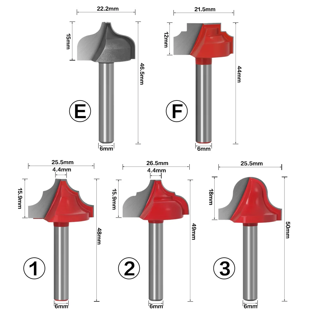 6 мм с открытым концом на шнурках орнаментом для создания выпуклой филенки