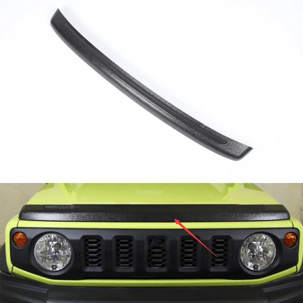 

Для Suzuki Jimny 2019 Up передняя крышка капота автомобиля песчаник щит защитная полоса Стайлинг Новый ABS автоматическое формование
