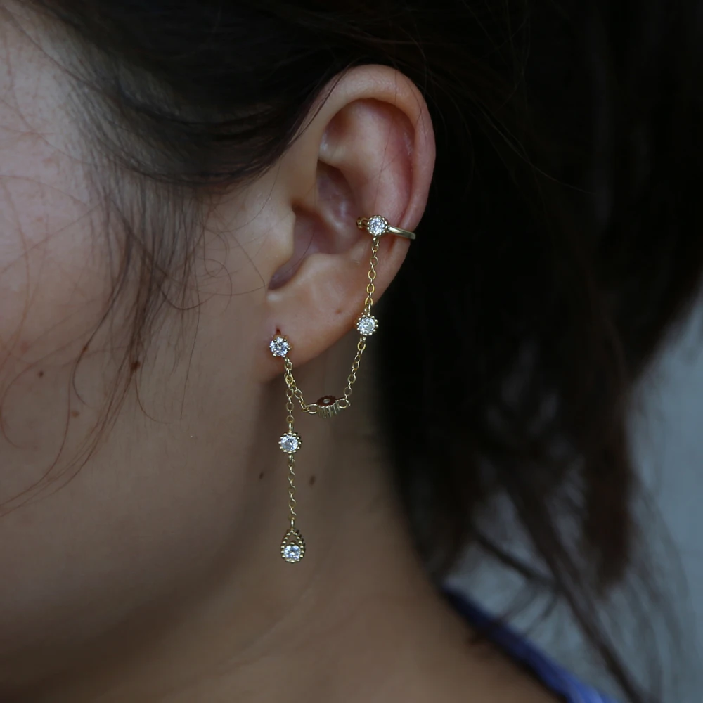 Элегантные женские серьги кисточки на цепочке ювелирные изделия Круглый Ободок