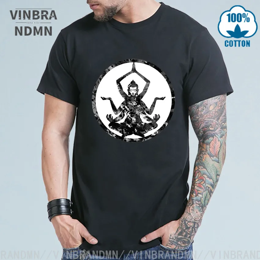 Продвижение 2020 винтажные Летние Забавный индийский Шива Бог футболки для мужчин