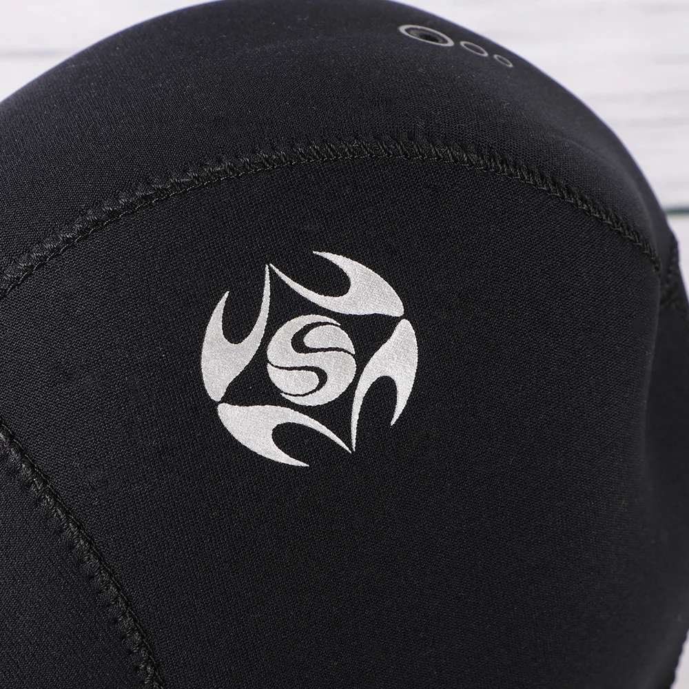 

1PC Snorkeling Hat Cap Keep Warm Diving Hood Full Face Mask Head Cover for Surfing Diving (Black, Size M)