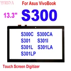 Сенсорный экран 13,3 дюйма для Asus VivoBook S300 Touch S300C S300CA S301 S301I S301L S301LA S301LP, сенсорная панель с дигитайзером, переднее стекло