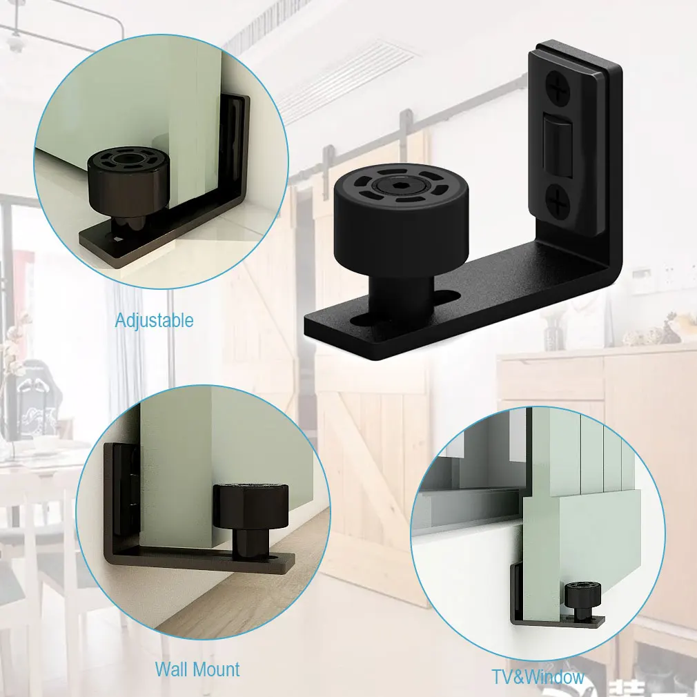 Регулируемая направляющая для раздвижного пола настенное крепление двери сарая