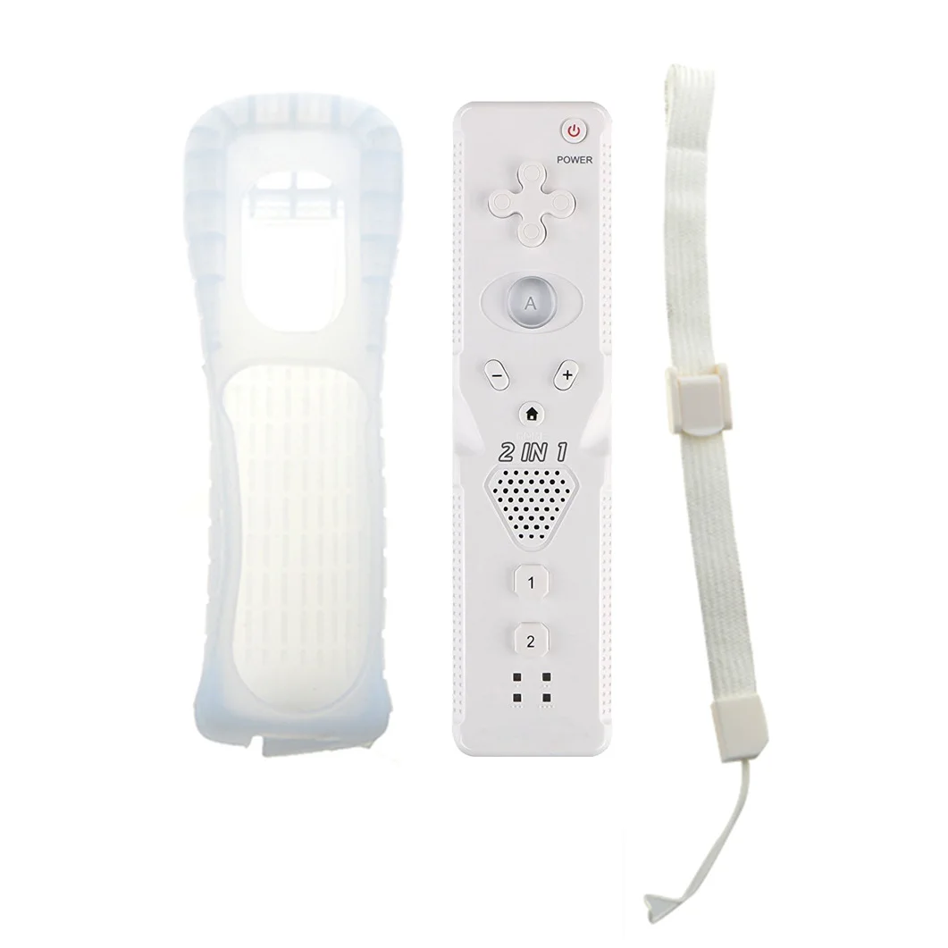 8527-white Для контроллера wii без встроенного движения плюс пульт дистанционного управления Nunchuck для геймпад для Nintendo wii геймпад беспроводной пульт дистанционного управления Джойстик для игр - Цвет: 8527-white