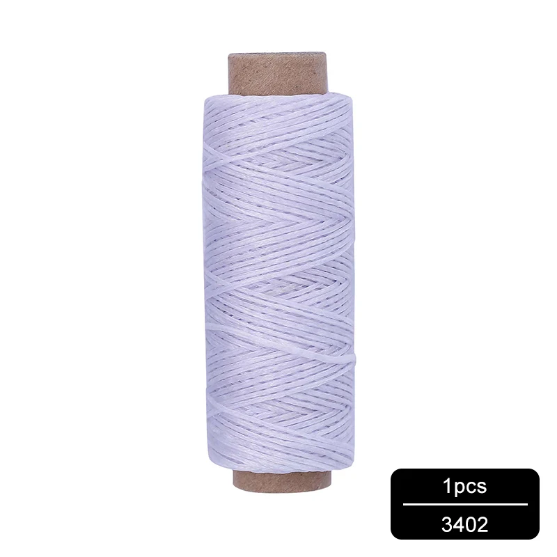 NO.3402 MIUSIE 1 шт. 50 м 150D 1 мм кожаный вощеный шнур для DIY инструмент для рукоделия ручная строчка плоская Вощеная швейная линия - Цвет: NO.3402