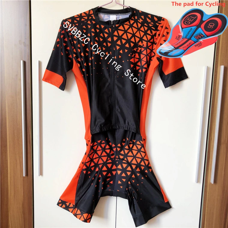 03-Pic Color Мужской спортивный костюм для триатлона, спортивная одежда, Ropa Ciclismo Maillot, Быстросохнущий комплект одежды из Джерси для велоспорта - Цвет: 03-Pic Color
